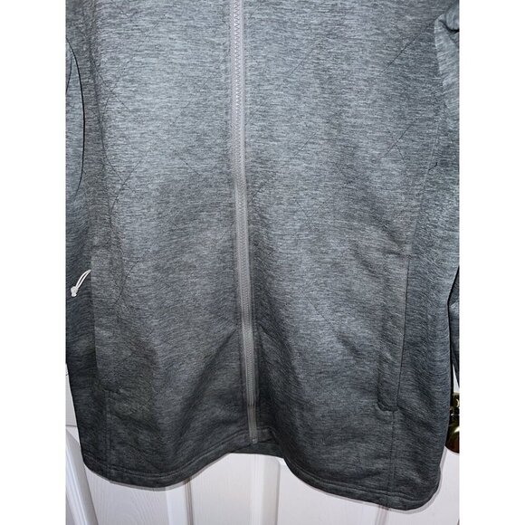 THE NORTH FACE Silken Fleece Lined Jacket Full Zipper Size XL Women's Gray - Picture 4 of 16